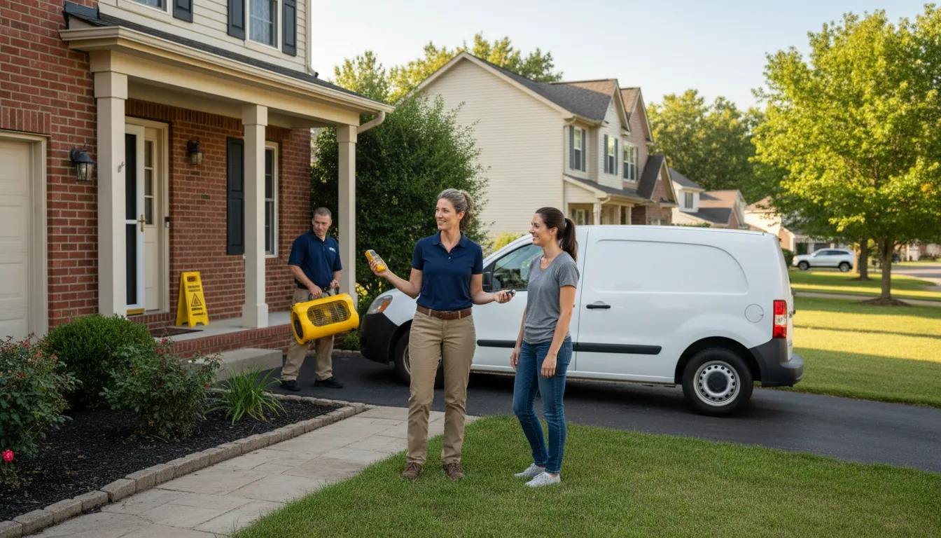 Residential water damage restoration in Gretna, LA